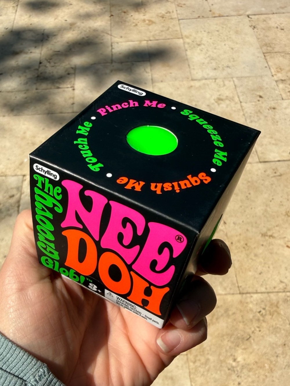 Schylling NeeDoh The Groovy Glob Squeeze Toy - Green